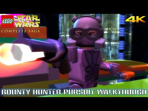 Lego Star Wars The Complete Saga 'Bounty Hunter Pursuit' Walkthrough (4K)