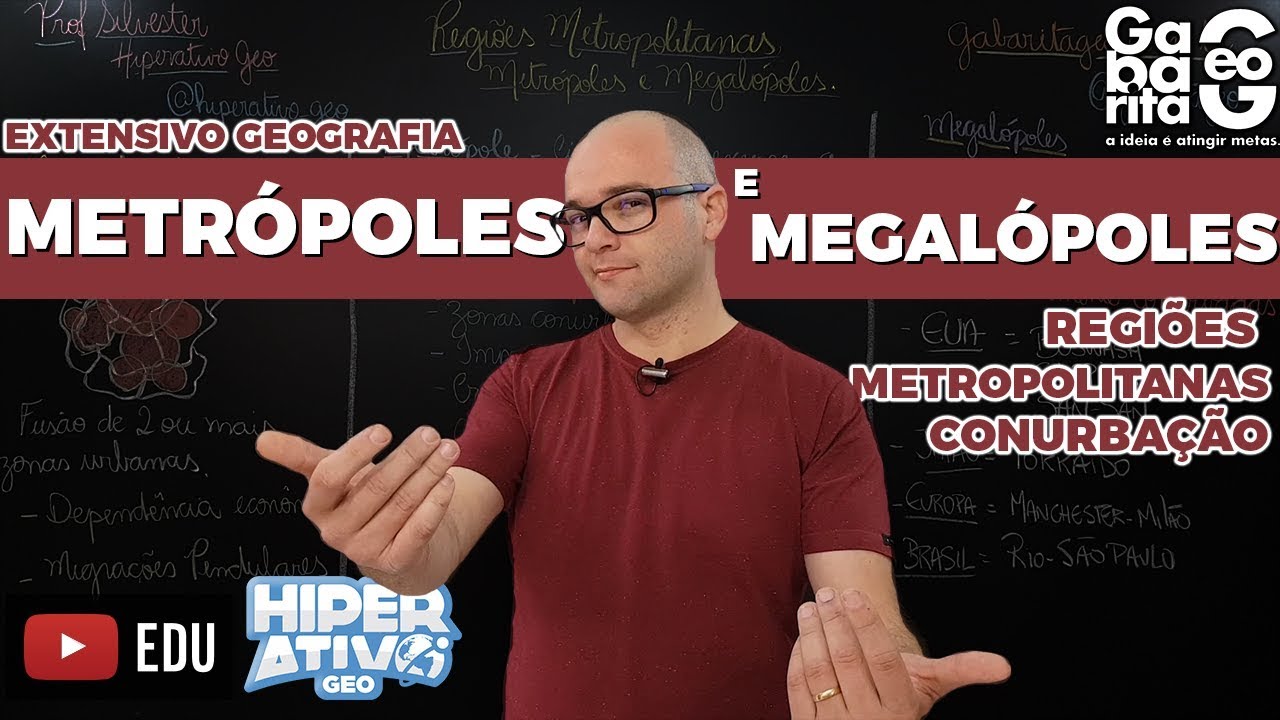 Urbanização | Conurbação, Metrópoles, Megalópoles e Megacidades - Geografia pro Enem