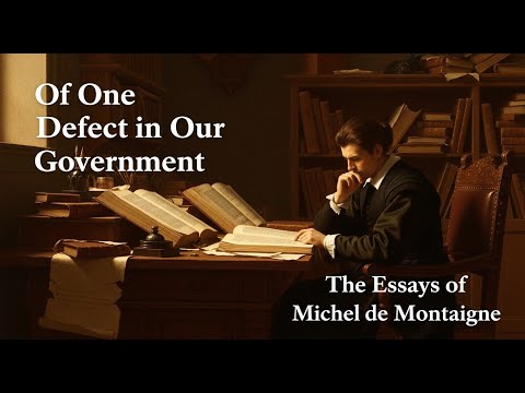 Video thumbnail for Essays of Michel de Montaigne (Chap. 1.34)