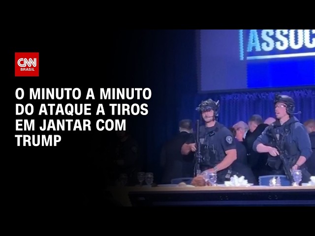 Veja o minuto a minuto do ataque a tiros em jantar com Trump | AGORA CNN