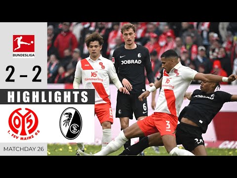 Mainz 05 - Freiburg 2:2 | Highlights & Goals | Bundesliga 2024/25