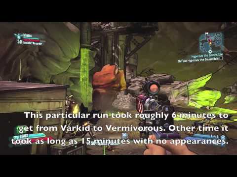 Borderlands 2 - Vermivorous the Invincible (Caustic Caverns Spawning Route)