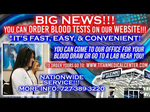 Order your BLOOD WORK ONLINE on our Titan Medical Center website & get on track with your health!