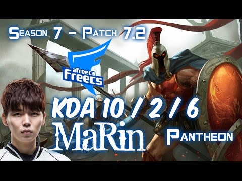 AFs MaRin PANTHEON vs SSG TrAce KENNEN Top - Patch 7.2 KR Ranked