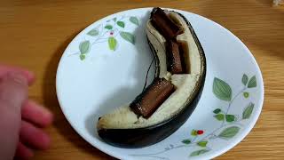 おうちで簡単！焼きチョコバナナ
