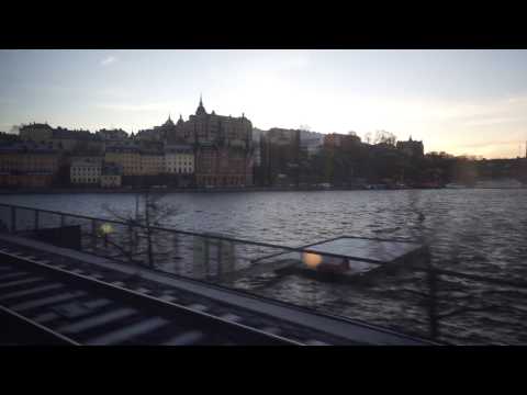 Sweden, train ride from Stockholm Central to Älvsjö (window view)