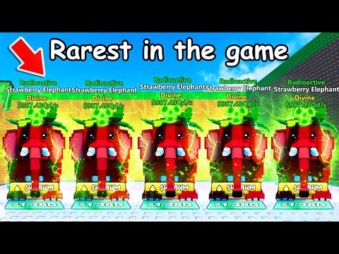 How To Get Divine Strawberry Elephant $987.43Qd/s in Escape Tsunami For Brainrots Radioactive Event