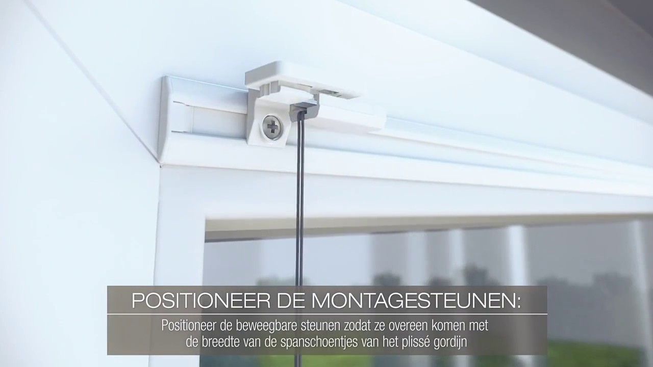 Montage instructies: Kleefprofiel montage voor plissé- en rolgordijnen