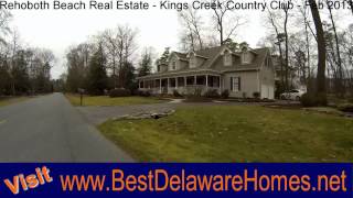 preview picture of video 'Rehoboth Beach Real Estate - Kings Creek Country Club - Feb 2013'