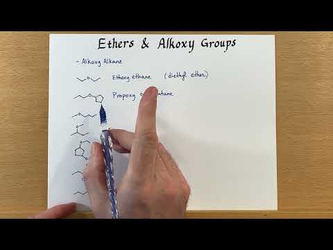 Naming Ethers and Alkoxy Groups