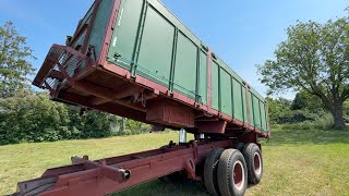 Spannm&aring;lsvagn 3-V&auml;gstipp med rullkapell dump trailer | Image 4 - Autoline