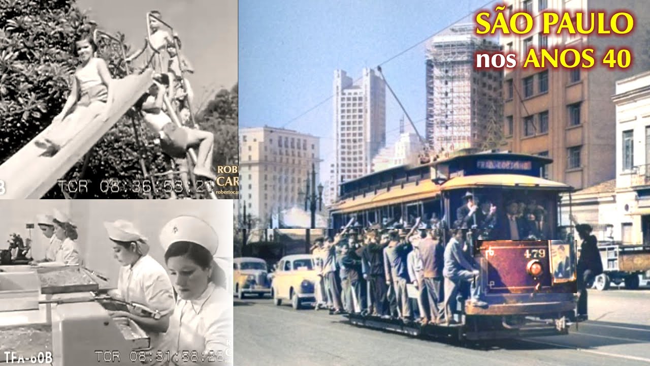 SÃO PAULO nos ANOS 40 - IMAGENS RARAS