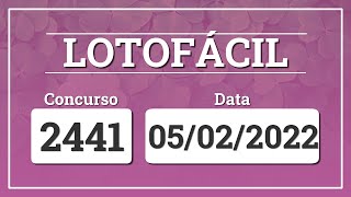 Capa de LOTOFÁCIL 2441