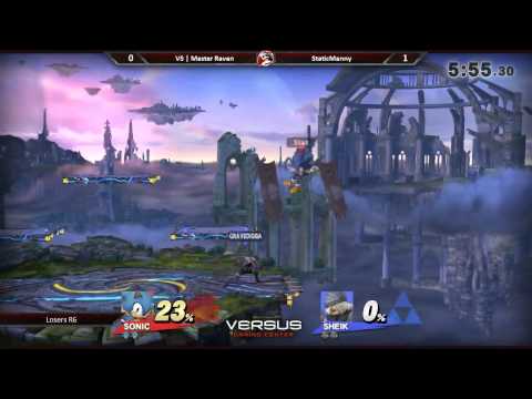VS EVO Qualifier 5/16/15 - Losers R6 - StaticManny (Sonic) vs. Master Raven (Sheik) - Smash 4