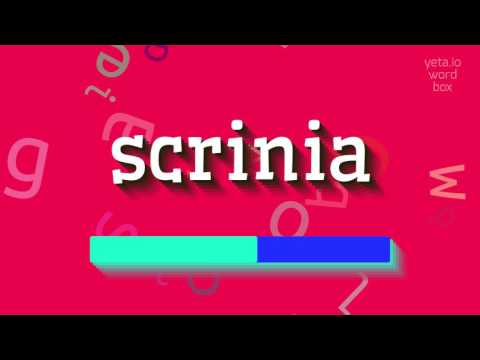 SCRINIA - HOW TO PRONOUNCE SCRINIA?