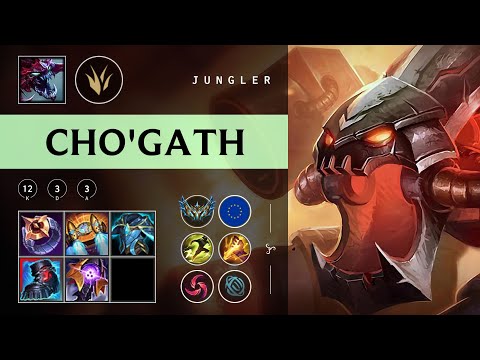 Cho'Gath Jungle vs Nidalee - EUW Challenger Patch 25.24