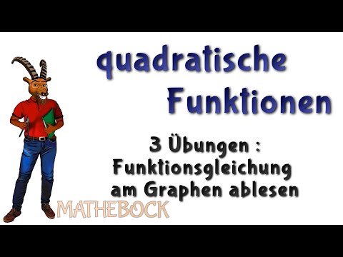 Parabelgleichung aufstellen mit Scheitelpunktform | 3 Übungen zum Mitrechnen | einfach erklärt