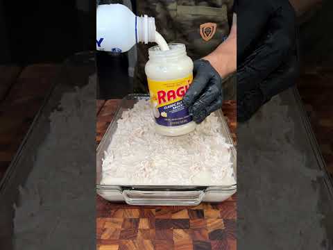 Ramen Chicken Alfredo Bake