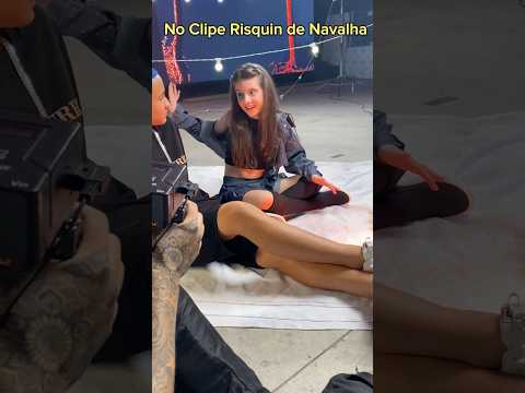 Carolina Ferreira e Mc Murilo nos bastidores do Clipe Risquin de Navalha #shorts #shortsyoutube