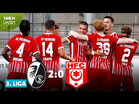 3. Liga: Zweimal Rot - Freiburg II gewinnt 2:0 gegen Halle | SWR Sport