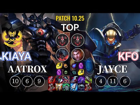 GAM Kiaya Aatrox vs kfo Jayce Top - KR Patch 10.25