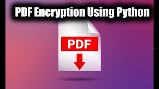 Pdf Password Protection Using Python