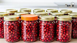 I store fresh cranberries in a jar without freezing or pasteurizing! they don't spoil for years!