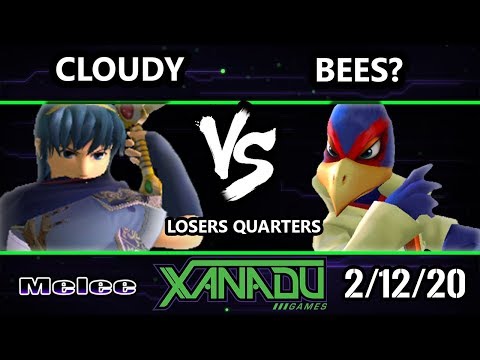 S@X 341 Losers Quarters - Bees? (Falco) Vs. Cloudy (Marth) Smash Melee - SSBM