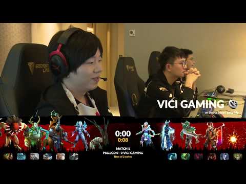 Vici Gaming vs PSG.LGD Game 1 Highlights - ONE Dota 2 Singapore Invitational Group Stage Day 2