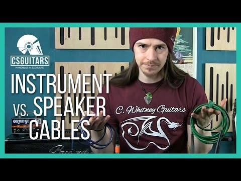 Instrument vs Speaker Cables: What's The Difference?