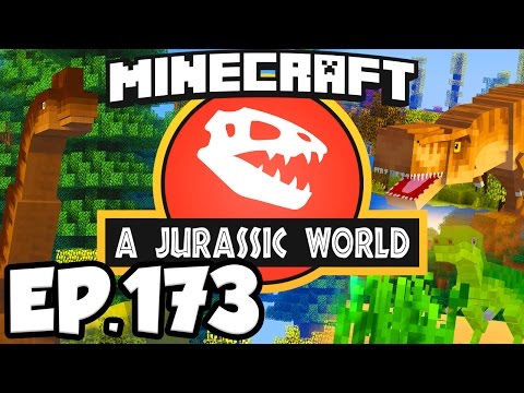 DINOSAURS IN MINECRAFT?! EPIC VISITOR'S CENTER PLANNING!