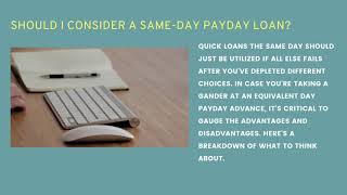 All About Quick Loans Same Day | Your Own Funding