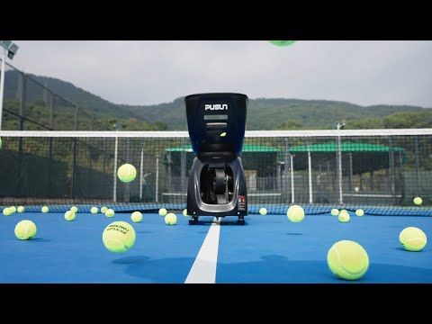 PUSUN Tennis Ball Machine PT-MAX C: Ultimate Training Partner | 85 MPH/New Arrival