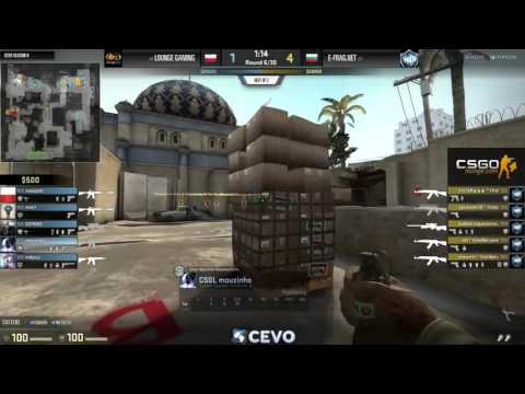 Lounge Gaming vs E-Frag.net Game 2 (CEVO-P CS:GO Season 8) - Metuz & Launders