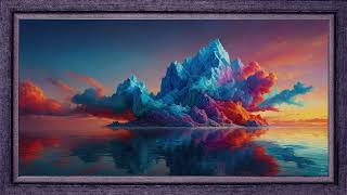 Explosion of colors on the island | Tv Art for Samsung The Frame | No Music | 4K