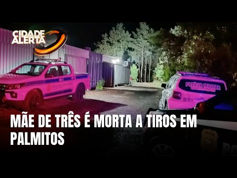 Mãe de três filhos é morta a tiros em Palmitos, no Oeste de SC