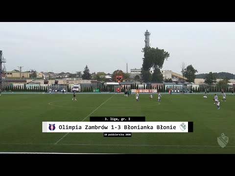Skrót meczu | Olimpia Zambrów 1-3 Błonianka Błonie | 10.10.2020