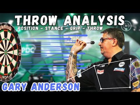GARY ANDERSON darts THROW Analysis | Stance, Grip, and Throw Technique EXTENDED