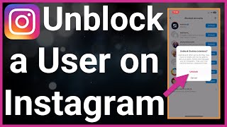How To Unblock Someone On Instagram