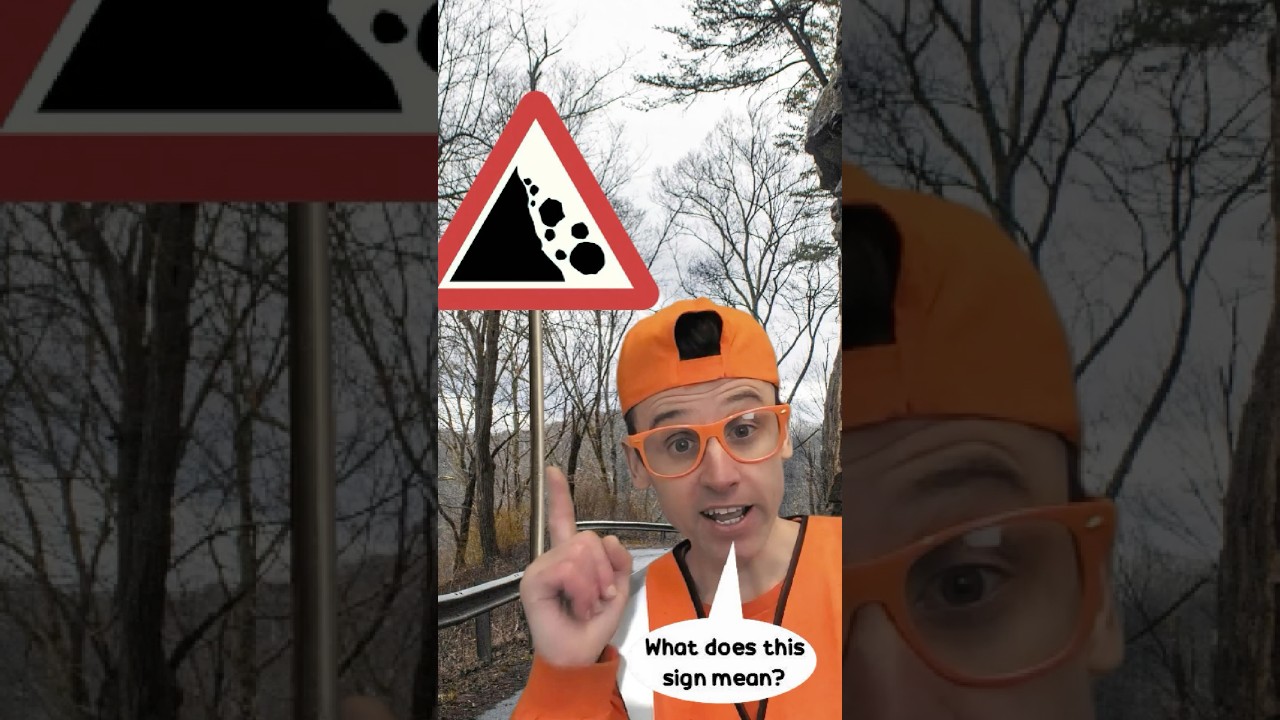 Road Warning Sign: Falling Rocks | Highway Code #roadsigns #warningsigns #learning