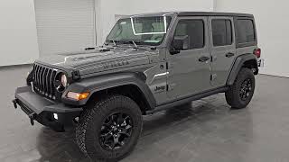 2021 JEEP WRANGLER 4 DOOR WILLYS SPORT STING GRAY 4K WALKAROUND 14808ZA
