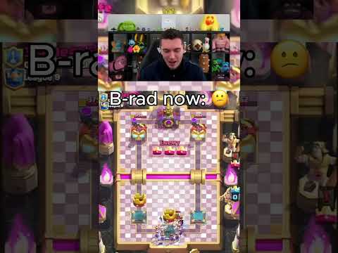 B-rad Now 😕 vs Then (2017) 😈 #shorts #clashroyale #viral
