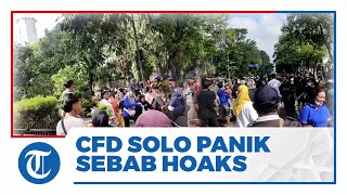 Viral Hoaks Kabar Menara Masjid Sriwedari Ambruk, Pengunjung CFD Solo Panik Berlarian