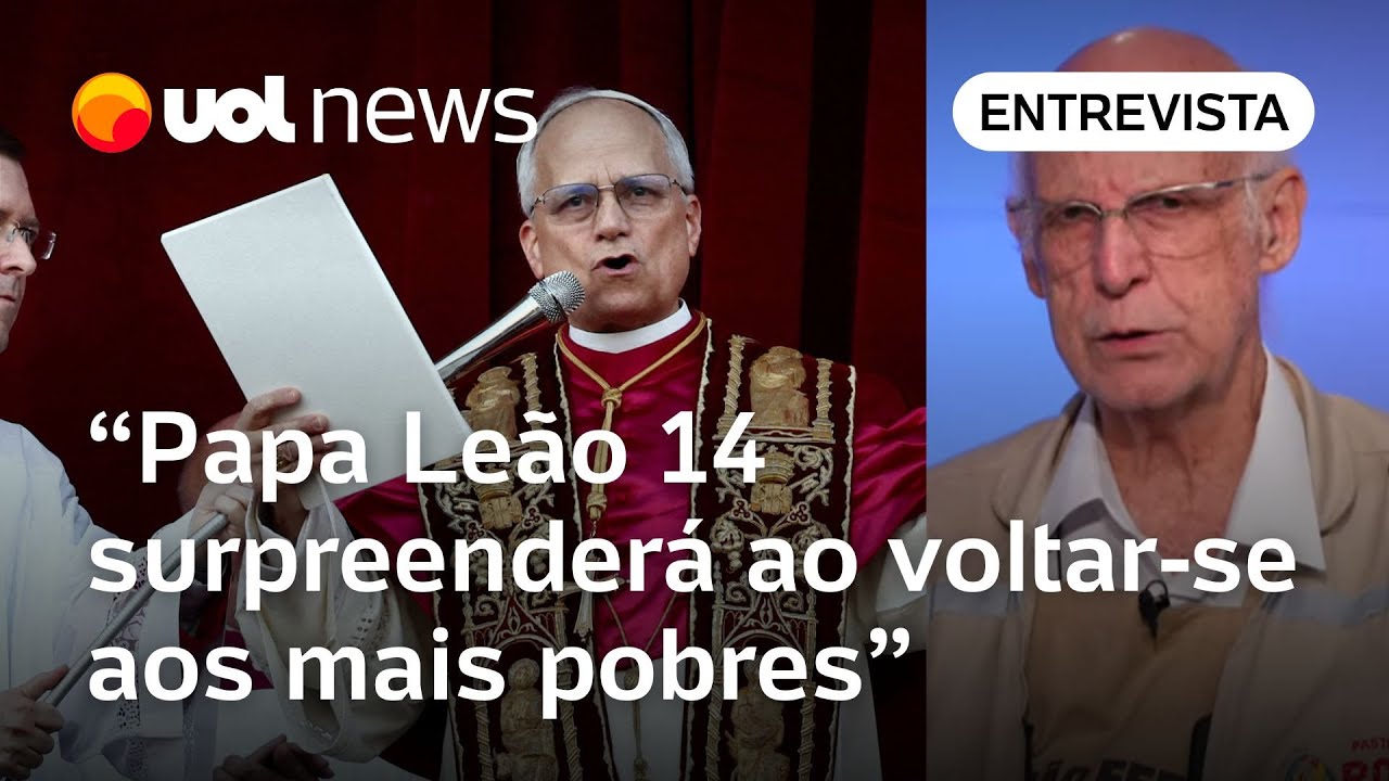 Papa Leão 14 com sapato preto simples indica que ele pisará o caminho do povo, diz padre Júlio