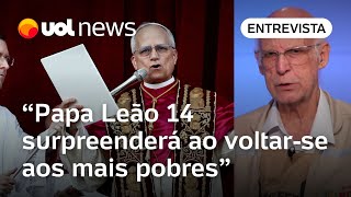 Papa Leão 14 com sapato preto simples indica que ele pisará o caminho do povo, diz padre Júlio