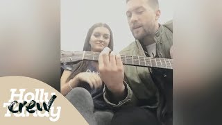 Holly, Matt Linnen and Kevin Davy singing ''Get Lucky'' on Instagram Live