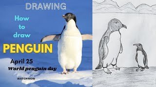 "Celebrate world Penguin Day: Learn to draw a Penguin"easily