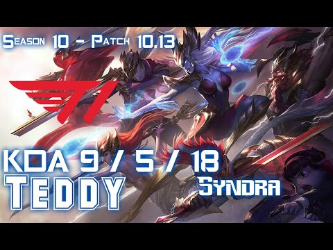 T1 Teddy SYNDRA vs SENNA Bot - Patch 10.13 KR Ranked
