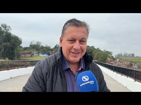 Após enchente destruir travessia, nova Ponte Passo Fundo volta a ligar Cruzeiro do Sul e Mato Leitão