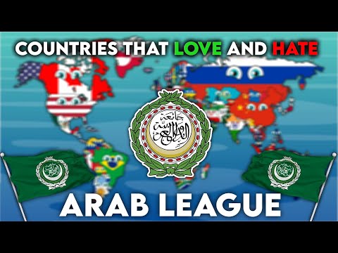All Countries that love and hate Arab League 🌍